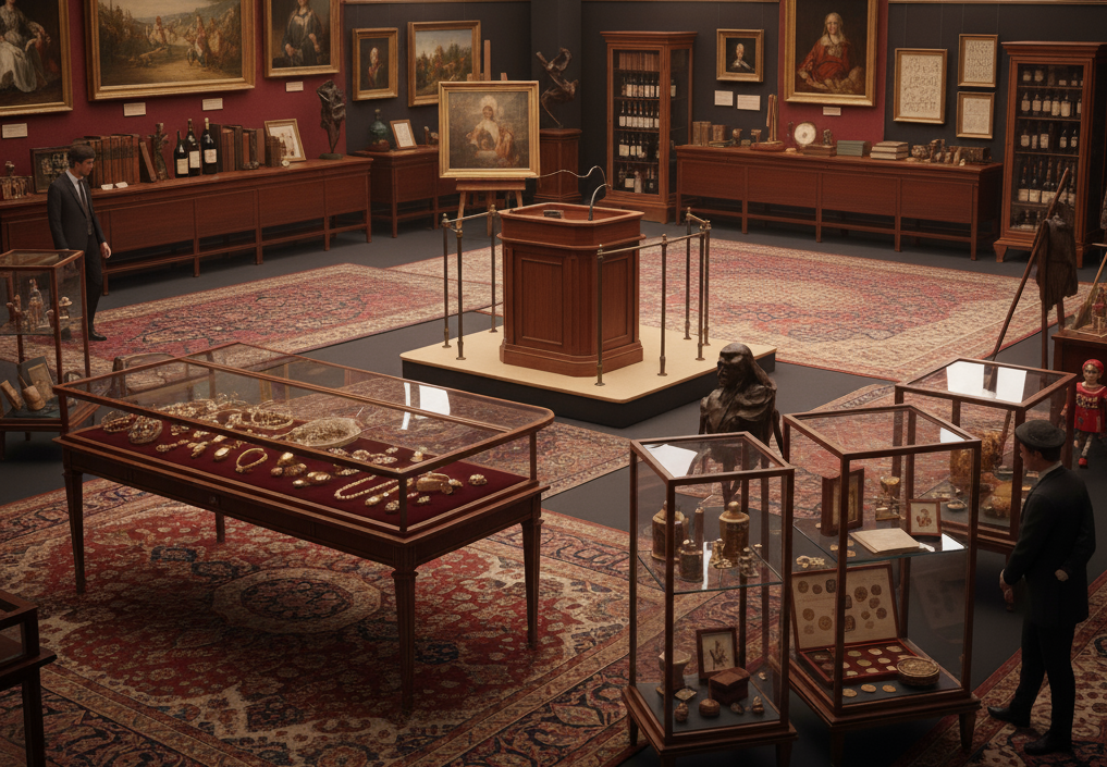 Salle avec différents objets