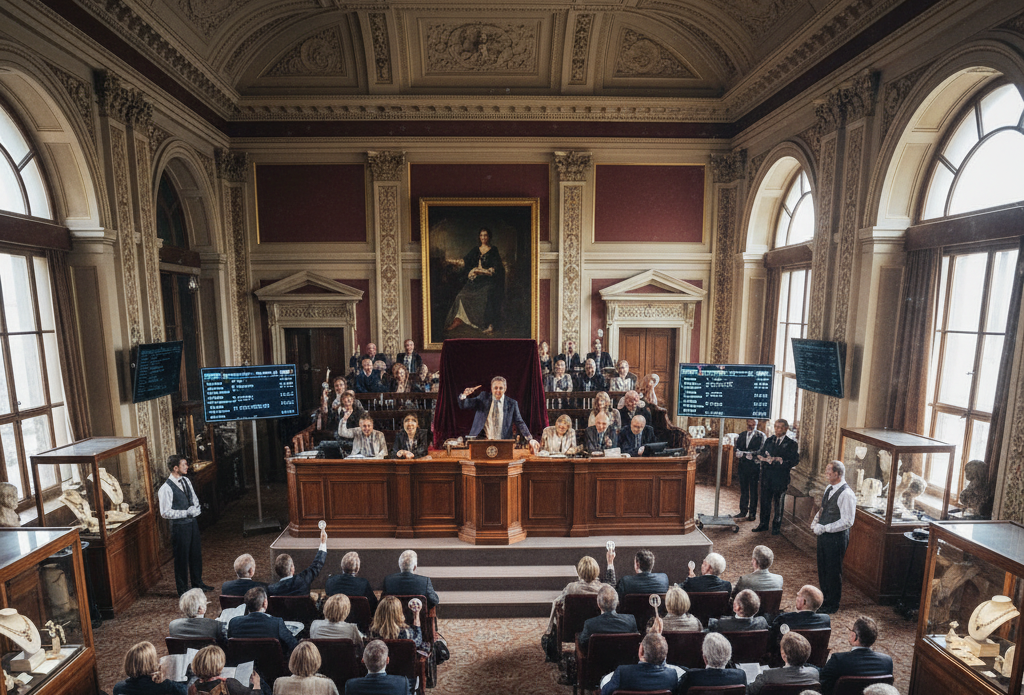 Salle de ventes aux enchères