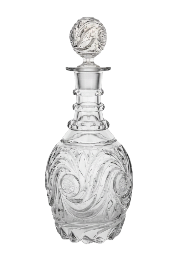 Carafe en cristal moulé XIXe