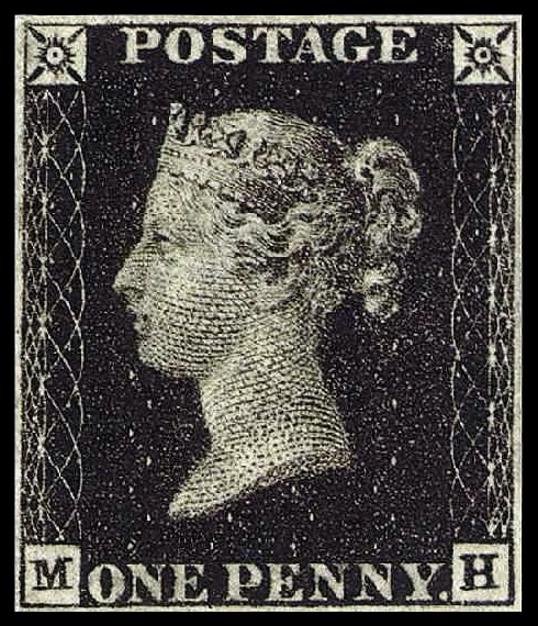 Timbre penny black premier timbre poste