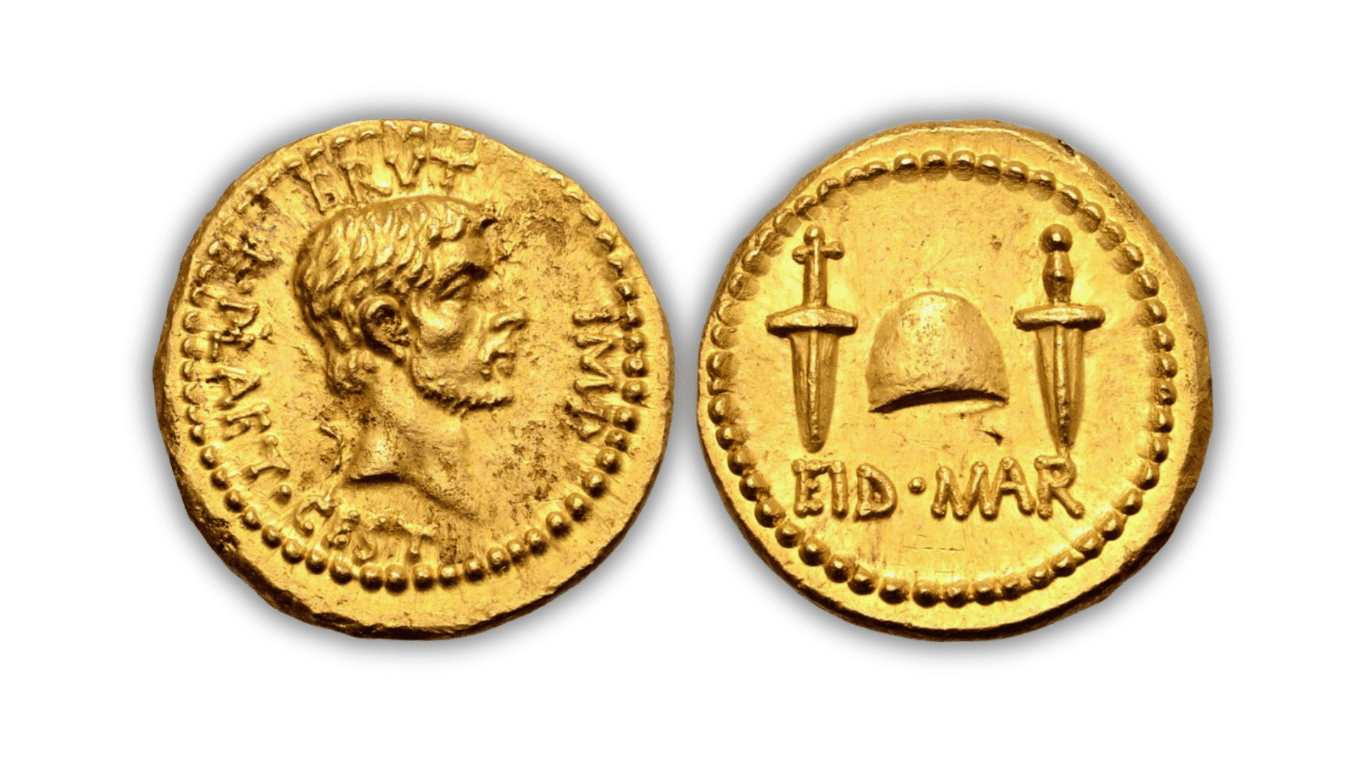 Denier d'or à l'effigie de Brutus