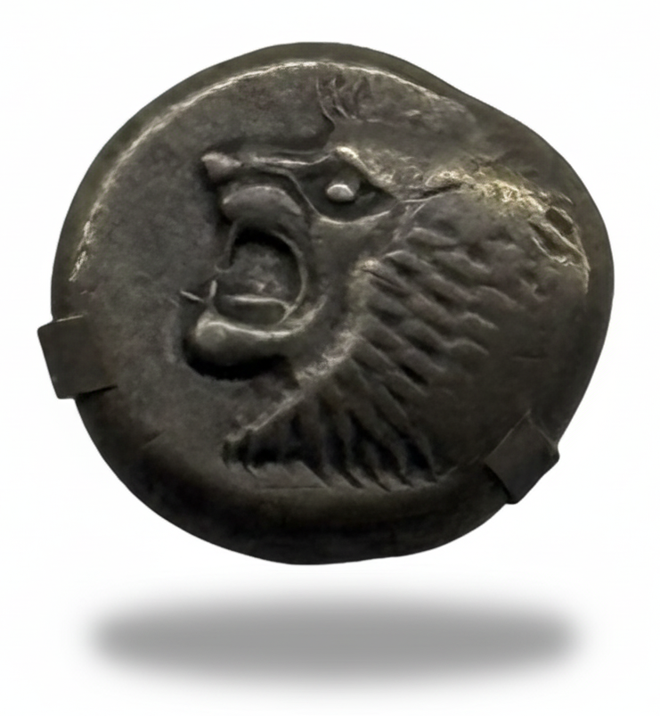 Pièce de monnaie, Représentation tête de Lion
