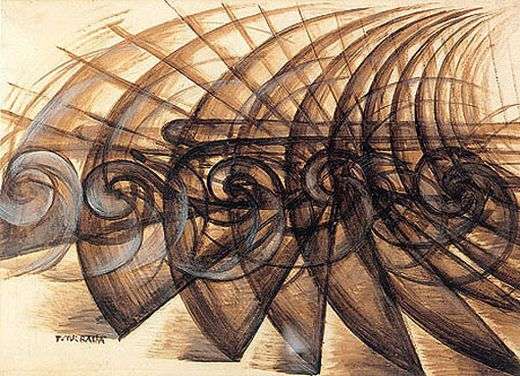 Giacomo-Balla, Velocite-d-un-motocycle