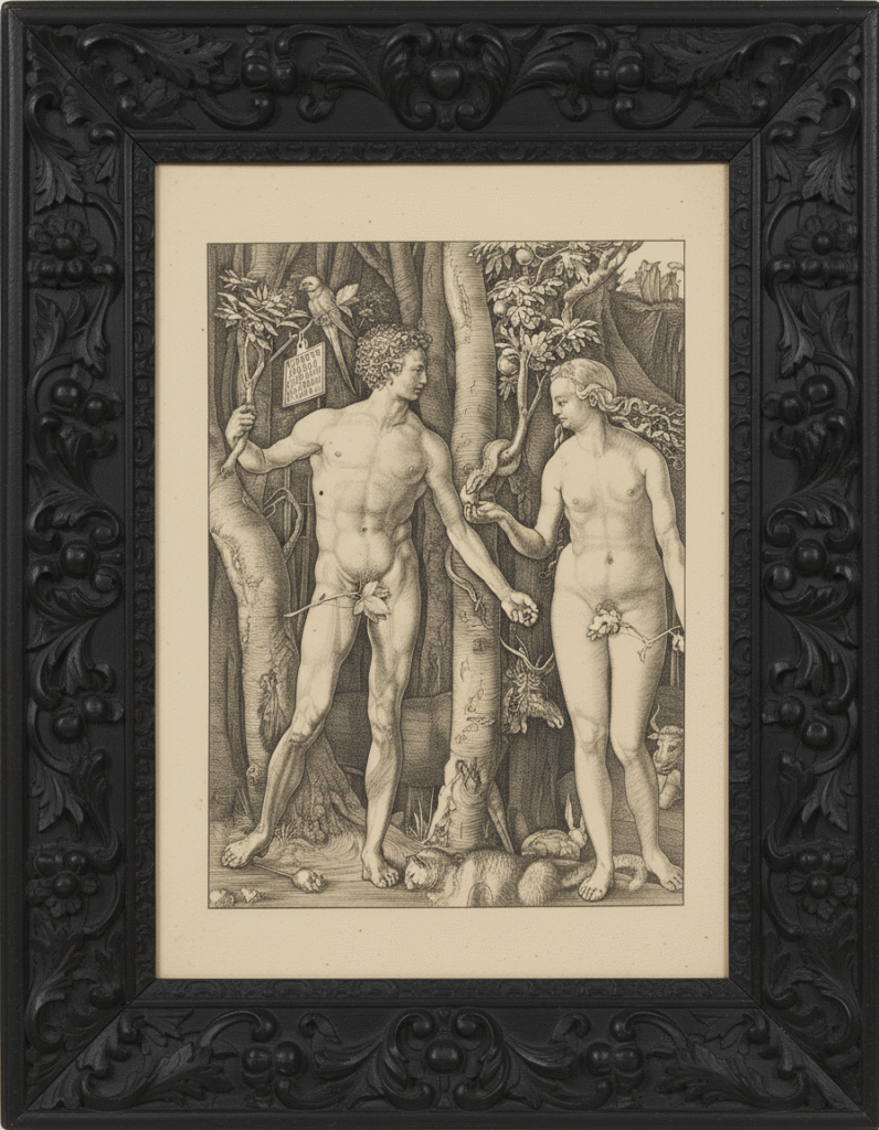 Albrecht Dürer, Adam et Ève, dit aussi La Chute de l’Homme, 1504
