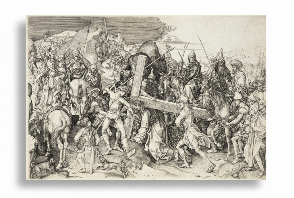 Christ Bearing His Cross, Martin Schongauer