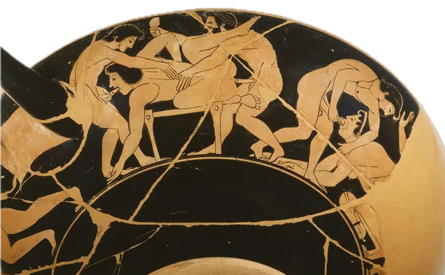 Céramique grecque - Détails érotiques