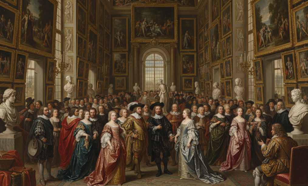Reconstitution du Salon de l'Académie royale de peinture et de sculpture