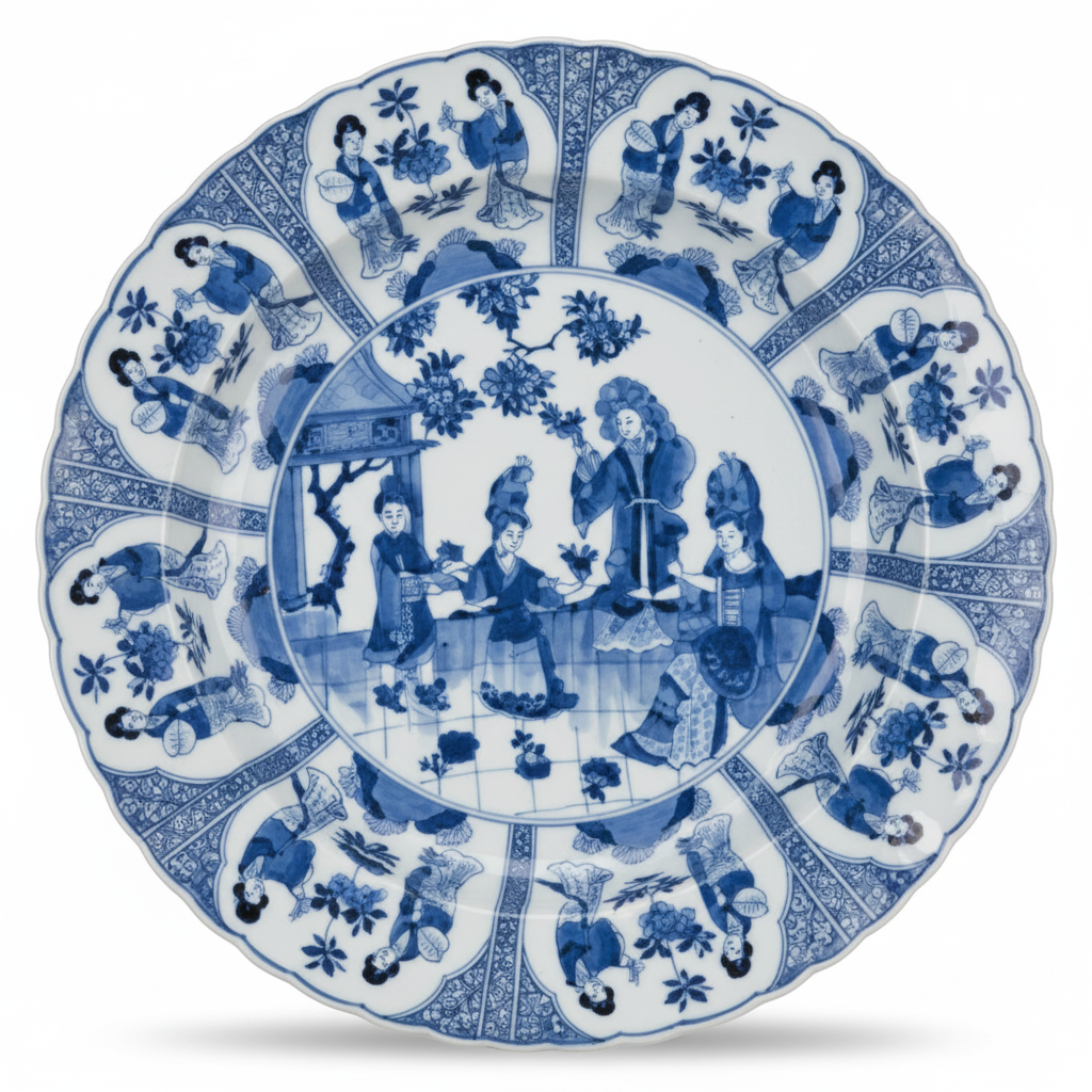 Assiette en Porcelaine de la Compagnie des Indes