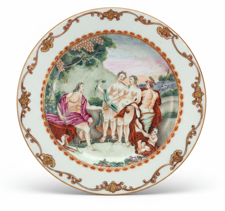 Porcelaine chinoise d'exportation - Le jugement de Pâris